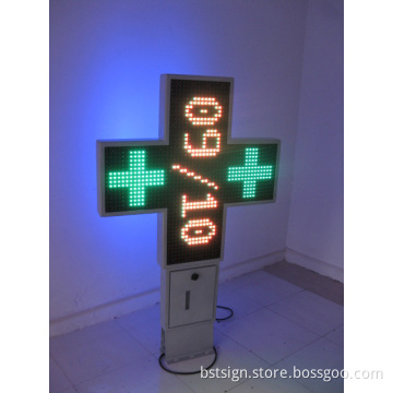 P14 Double Face Rg Color Outdoor Pharmacy LED Cross Sign